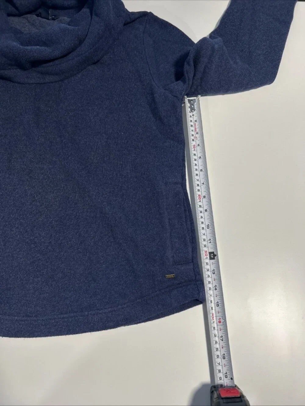 Tommy Hilfiger Navy Cowl Neck Sweater - Picture 3 of 5